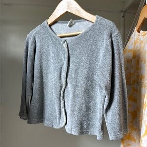 Organic Terry Cotton cardigan